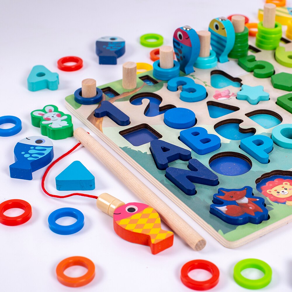 Montessori Educational Wooden Busy Board  