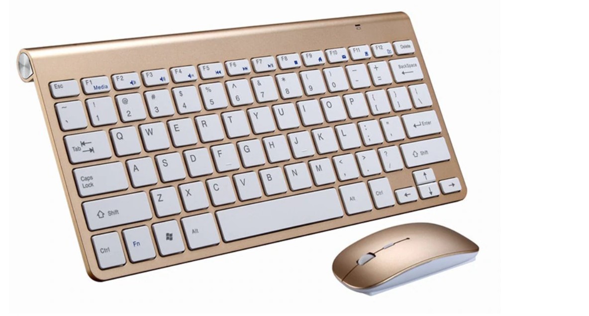 Thin Design Wireless Keyboard and Mouse Set